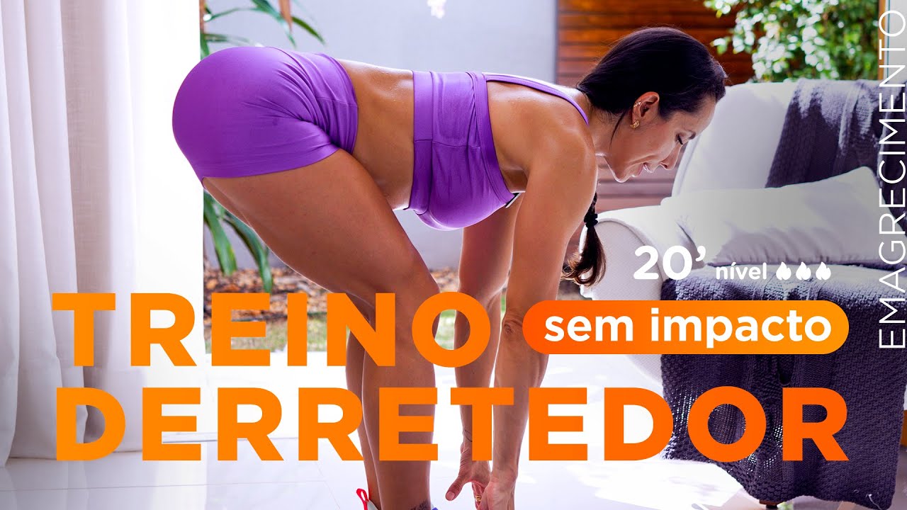 CARDIO hiit sem impacto em casa- 20 minutos para derreter gordura - Carol Borba