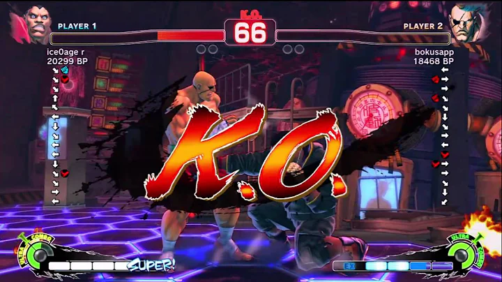 - R - [Balrog] vs Bonchan [Sagat] 1 of 2 SSF4 Japanese Online Ranked Matches - TRUE-HD