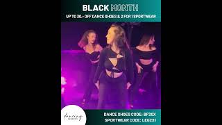 Black Friday Month 🖤 Double the Style – 2 for 1 on Dancewear & 30.– Off Dance Shoes!