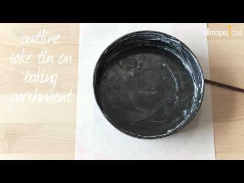 How To Line A Cake Tin Video Allrecipes Co Uk-11-08-2015