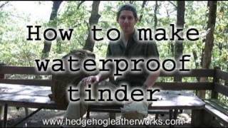 How To Make Waterproof Tinder For Fire Starting - Wilderness Survival