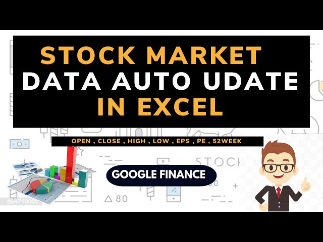 mp3 - how to auto update share prices in excel google finance liv