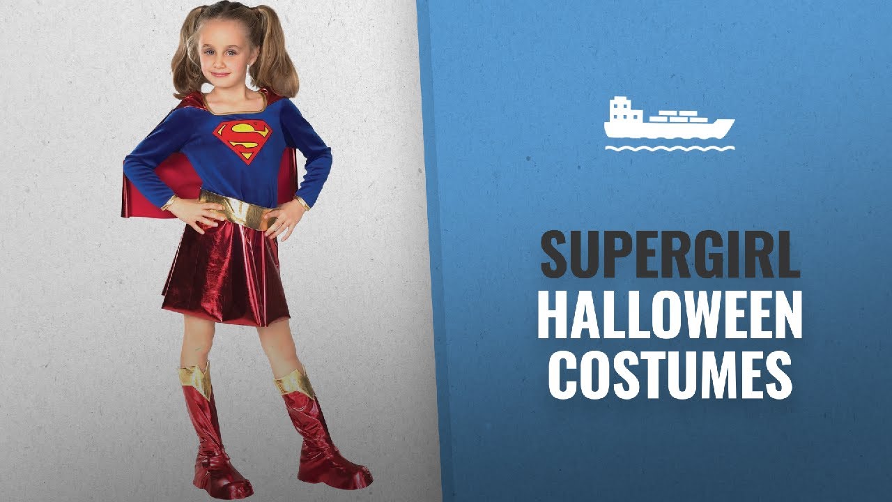 Top 10 Supergirl Halloween Costumes [2018]: DC Super Heroes Child's Supergirl Costume, Small