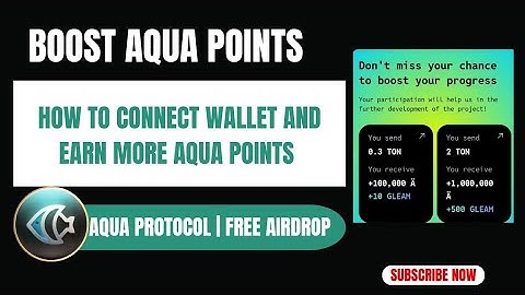 HOW TO CONNECT WALLET TO AQUA PROTOCOL | BOOST YOUR POINTS | ONE-TIME OFFER