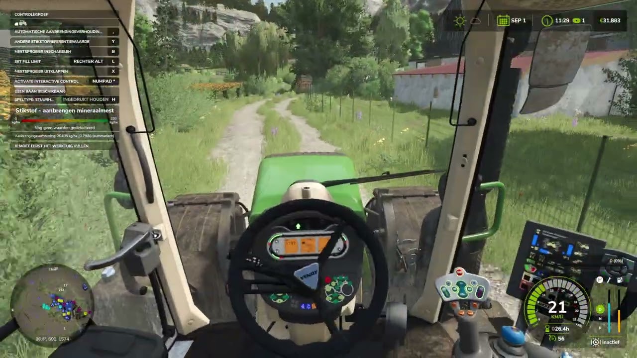 Farming sim 25 Episode 8 velden bemesten 3 laag na het zaaien Map Geistal