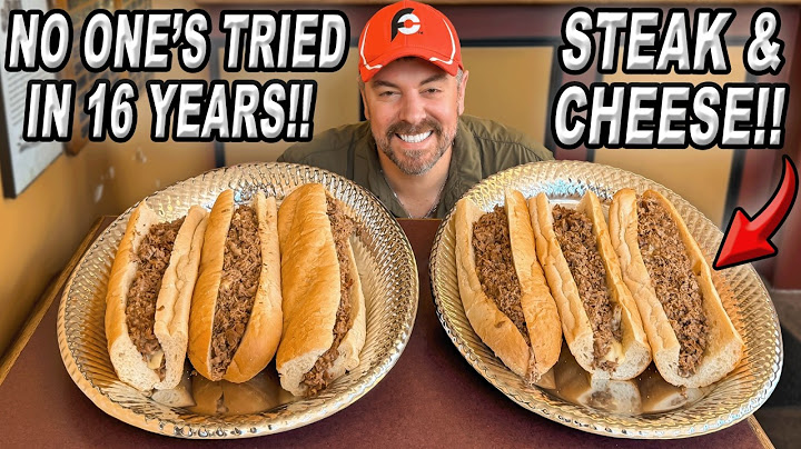 "Nobody's Eaten TWO in 16 years!!" | DiBlasi's 60-Inch Boston Steak and Cheese Sandwich Challenge!!