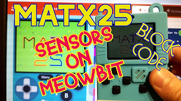 Meowbit 02 - sensors reading - block coding