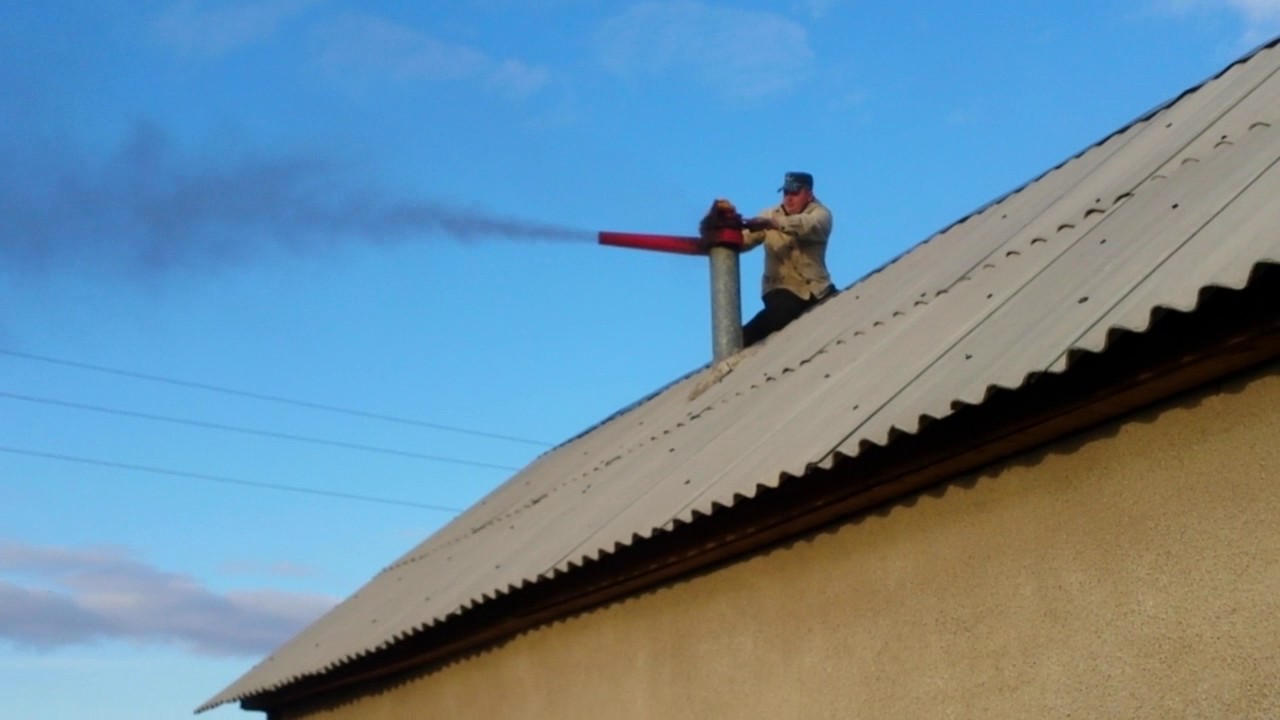 Quick cleaning of chimney YouTube