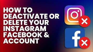 How to deactivate or Delete your Instagram and Facebook Account 2025 - Step by step
