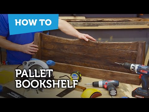 How to build a DIY pallet bookshelf