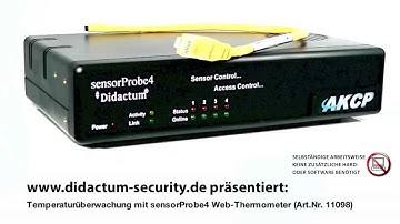 Rack Monitoring mit sensorProbe4 Monitoring System - Schutz für Technik- und Serverschränke