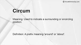 Celebrity Circum Meaning Net Worth