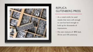 The Gutenberg Printing Press - Powerpoint Presentation