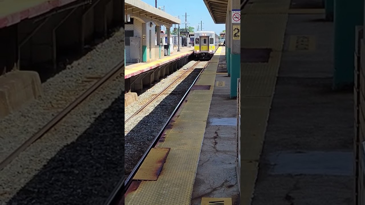 Arrival of LIRR train at the Babylon Station