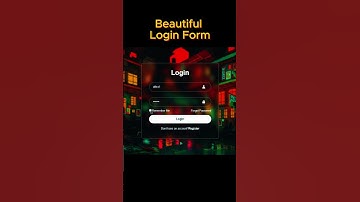 Beautiful animated login form html and css #login_form #htmlcss #htmlandcss #animatedform #short