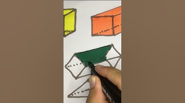 Draw Parallelepiped 2 #shorts #drawing #3d #draw #color #funny #youtube