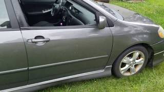 03-08 Toyota Corolla Power Mirror Removal and Install CE S XRS