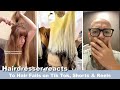 Hairdresser reacts to hair fails and wins compilation on tik tok shorts and reels