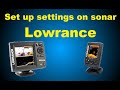 How set up settings Lowrance elit 5 CHIRP HOOK DSI HDI