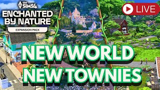 🍃EARLY ACCESS! The Sims 4 Enchanted by Nature | Exploring the New World & Townies