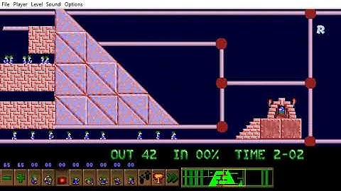 Lemmings Custom Level - Timing Practice