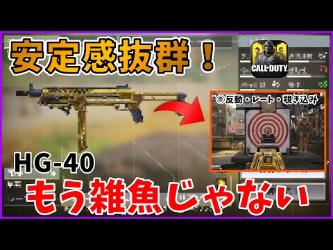 使いやすさNO１！HG-40が最強カスタムで王者に！？安定感抜群で使いやすいから初心者上級者共におすすめの最強カスタム紹介！[codモバイル] #codモバイル #アヒルくん
