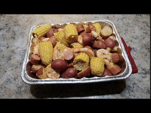 Shrimp, Corn, Sausage, & Potato Bake