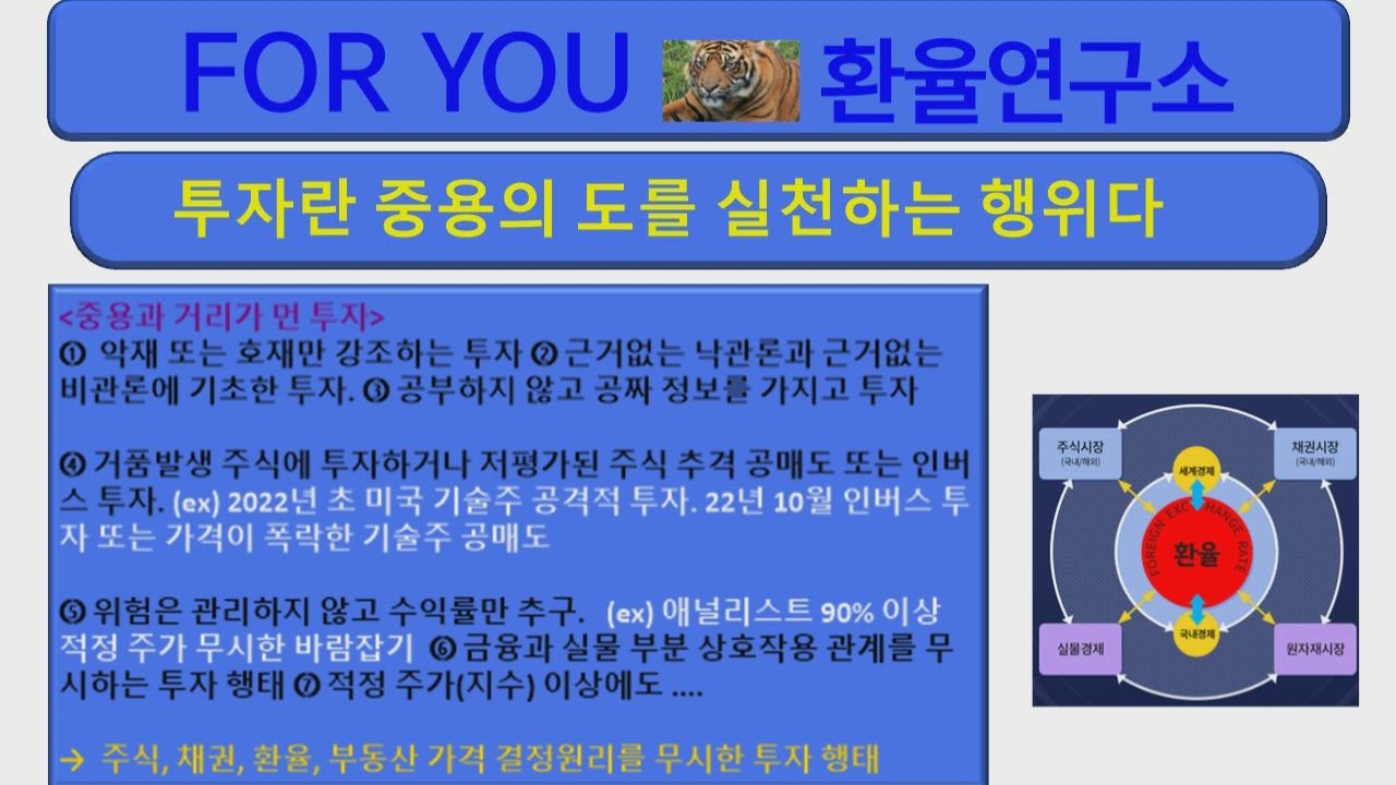 투자란 중용의 도를 실천하는 행위. 어떻게 하면 중용의 도를 실천할 수 있나 ?