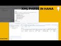 SAP HANA XML DATA PARSING