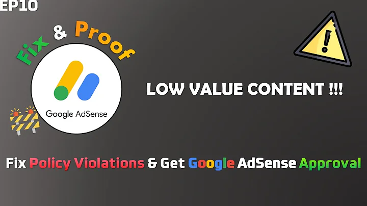 How to fix Low Value Content Problem & Get Google AdSense Approval for Blogger in 2022? | BAT#10