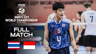 Thailand vs. Indonesia - Ranking 19-20 | Men's U21 World Champs 2025 - Full Match