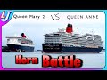 Queen Mary 2 vs Queen Anne - Horn Battle in Southampton