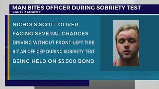 Police: Elizabethton man arrested after biting officer during sobriety test
