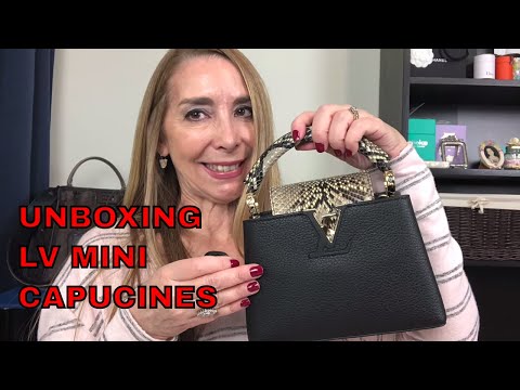 LOUIS VUITTON CAPUCINES MINI PINK QUARTZ - Unboxing