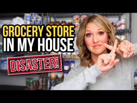 GROCERY STORE IN MY BASEMENT?! | Ultimate Prepper Pantry Declutter u0026 Organize