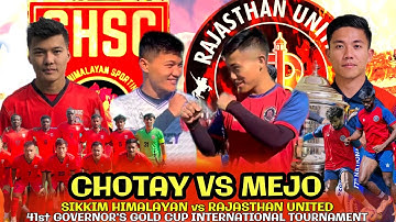 🔥😱 1st time ever Aron Vs Alan | Rajasthan United Vs Sikkim Himalayan | 41st Governors International