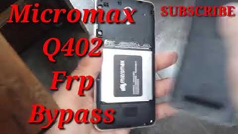 Micromax Q402 frp bypass || Bharat 2 frp google account remove