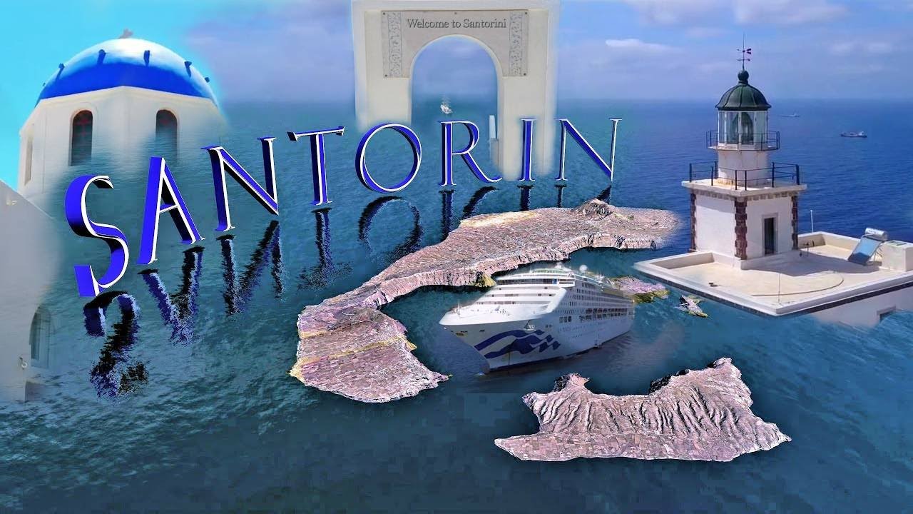 Santorin im Überblick 4K - Die ganze Insel / Mai 2019