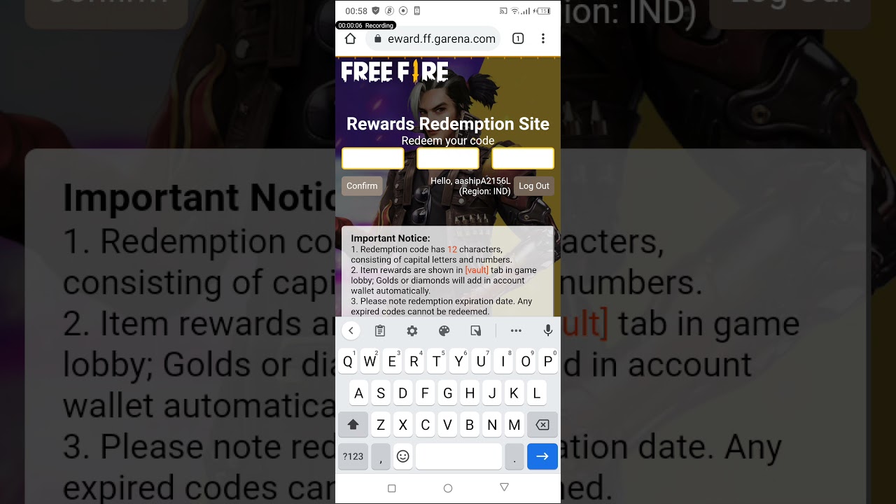today 16 July redeem code