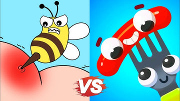 Satisfying Mobile Games - Help Me: Tricky Story 🆚 Fork N Sausage Android iOS Gameplay