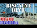 Biscayne Blvd - Miami's LONGEST Street - FULL Route - Florida - 4K Street Drive