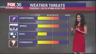 FOX 35 Storm Alert Day Thursday: Strong cold front to increase chance for severe storms screenshot 4