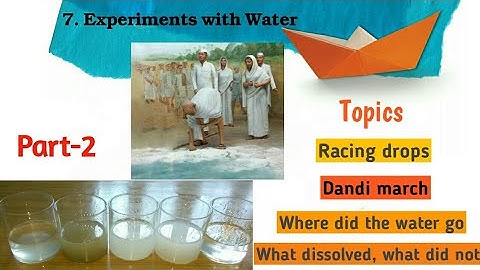 Ncert class 5 EVS|Ch. 7 Experiments with water|Part-2
