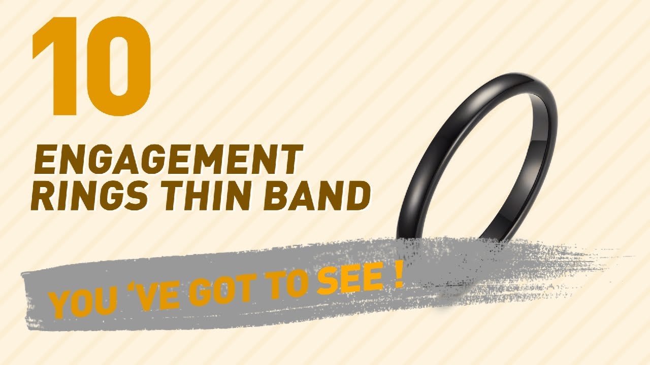 Engagement Rings Thin Band Top 10 Collection // UK New & Popular 2017