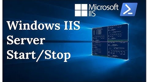 How to stop and start a website in IIS on a Windows 10