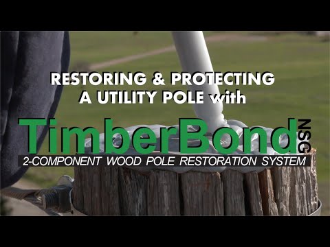 Pole Restoration and Rot Prevention with TimberBond from GRA Services Captioned