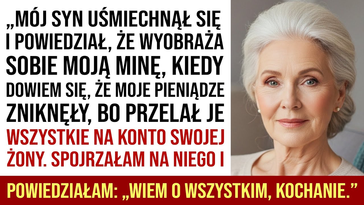 „Mamo, jak byś wyglądała bez pieniędzy?” Syn śmiał się, zabierając moje oszczędności...