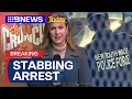 Man arrested following alleged stabbing of a woman outside a gym | 9 News Australia