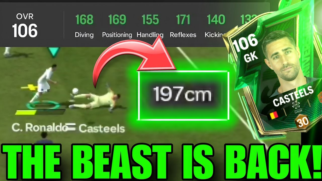 New BEAST or TRASH? Review on 103 ovr Anniversary Casteels | FC Mobile 25 | Buffon, Van Der Sar