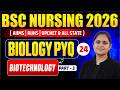 BSC NURSING BIOLOGY CLASSES 2026 | BIOTECHNOLOGY PYQ + MCQS for BSC NURSING | RUHS, AIIMS, UP CNET